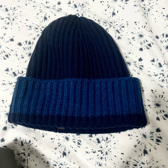 Loro Piana Dark Blue Knit Beanie